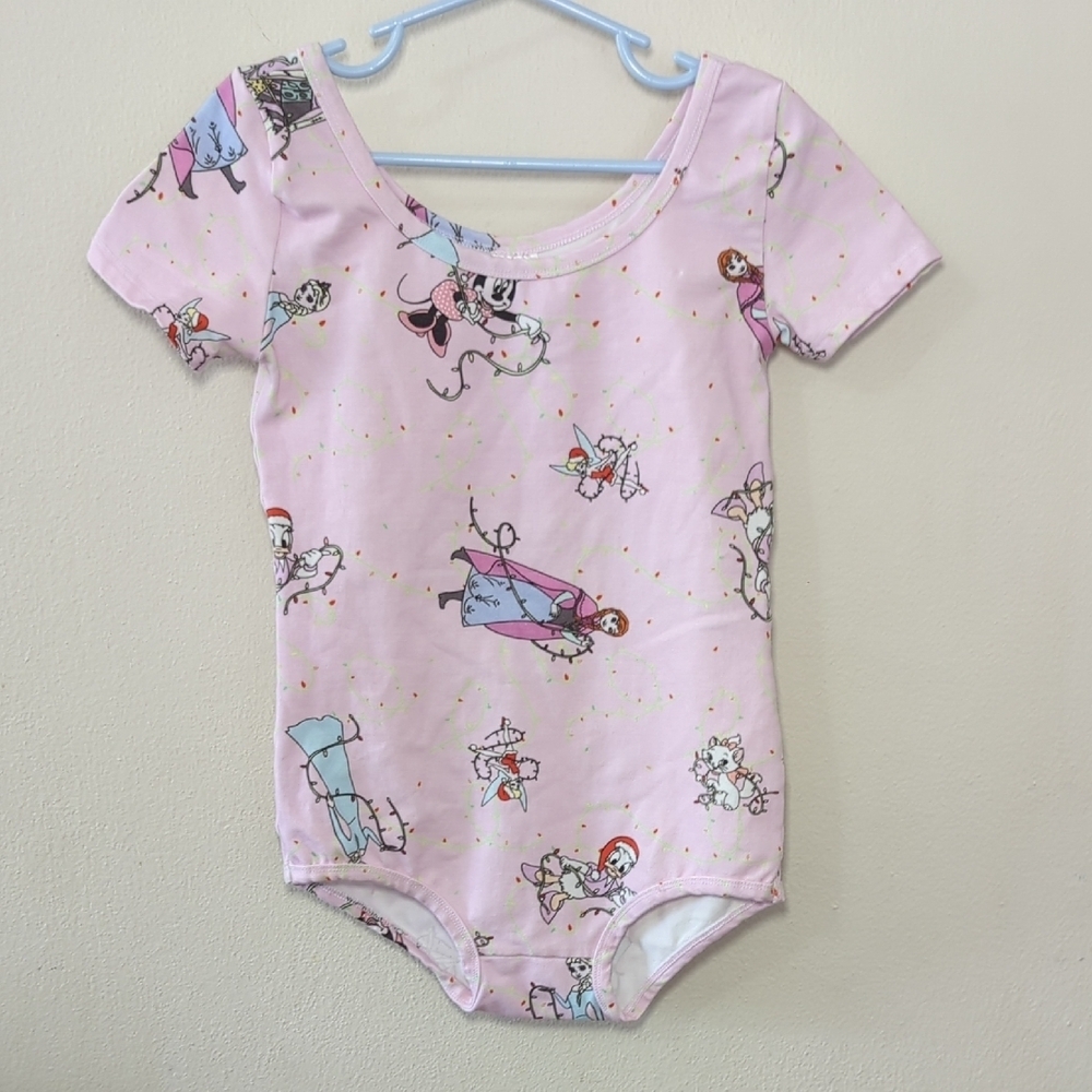 Wild Rich Kids Disney Christmas Leotard Sally Skellington Anna Elsa Size 9/10